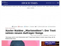 Bild zum Artikel: Xavier Naidoo „Marionetten“: Der Text seines neuen Aufreger-Songs
