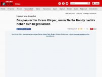 Bild zum Artikel: Forscher sind sich sicher - Das passiert in Ihrem Körper, wenn Sie Ihr Handy nachts neben sich liegen lassen