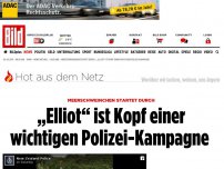 Bild zum Artikel: Meerschweinchen startet durch - „Elliot“ ist Kopf einer wichtigen Polizei-Kampagne