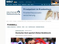 Bild zum Artikel: Karriere gerettet: Deutscher Arzt operiert Zlatan Ibrahimovic
