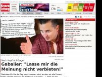 Bild zum Artikel: Gabalier: 'Lasse mir die Meinung nicht verbieten!'