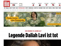 Bild zum Artikel: Sie wurde 74 Jahre alt - Legende Daliah Lavi ist tot