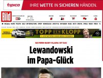 Bild zum Artikel: Bayern-Baby Klara ist da! - Lewandowski im Papa-Glück 