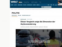 Bild zum Artikel: Flüchtlinge: Dieser Vergleich zeigt die Dimension der Asylzuwanderung