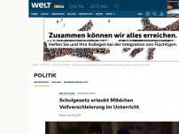 Bild zum Artikel: Niedersachsen: Schulgesetz erlaubt Mädchen Vollverschleierung im Unterricht