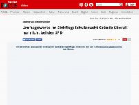 Bild zum Artikel: Rechtsruck bei der Union - Umfragewerte im Sinkflug: Schulz sucht Gründe überall – nur nicht bei der SPD