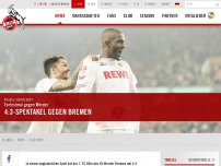 Bild zum Artikel: 1. FC Köln - SV Werder Bremen 4:3