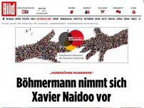 Bild zum Artikel: „Hurensöhne Mannheims“ - Böhmermann nimmt sich Naidoo vor