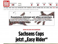 Bild zum Artikel: Neue Polizei-Motorräder - Sachsens Cops jetzt „Easy Rider“