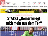 Bild zum Artikel: Bayerns Keeper hält Elfer - STARKE „Keiner kriegt mich mehr aus dem Tor“
