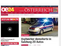 Bild zum Artikel: Asylwerber demolierte in Salzburg 20 Autos
