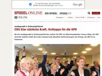 Bild zum Artikel: Landtagswahl in Schleswig-Holstein: CDU klar stärkste Kraft, Schlappe für die SPD