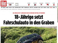 Bild zum Artikel: Am Samstag in Haltern - 18-Jährige setzt Fahrschulauto in den Graben