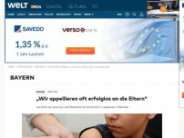 Bild zum Artikel: Impfung: 'Wir appellieren oft erfolglos an die Eltern'