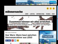 Bild zum Artikel: Star Wars: Mann baut epischen Sternenzerstörer aus LEGO | Männersache