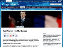 Bild zum Artikel: Frankreich stimmt für Macron - und für Europa
