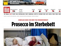Bild zum Artikel: Ehepaar wiedervereint - Prosecco im Sterbebett