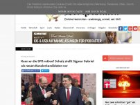 Bild zum Artikel: Kann er die SPD retten? Schulz stellt Sigmar Gabriel als neuen Kanzlerkandidaten vor