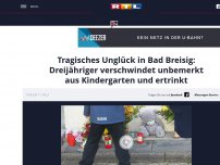 Bild zum Artikel: Tragisches Unglück in Bad Breisig: Dreijähriger verschwindet unbemerkt aus Kindergarten und ertrinkt