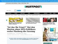 Bild zum Artikel: 'Ist das ihr Ernst?' Bei den Worten dieses SPD-Politikers verlor Plasberg die Fassung