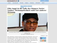 Bild zum Artikel: Elite tappt in die Falle des Sängers Xavier Naidoo: Meinungsfreiheit endet bei anderer Meinung