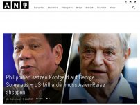 Bild zum Artikel: Philippinen setzen Kopfgeld auf George Soros aus – US-Milliardär muss Asien-Reise absagen