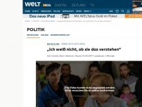 Bild zum Artikel: Merkel bei Flüchtlingen: 'Ich weiß nicht, ob sie das verstehen'