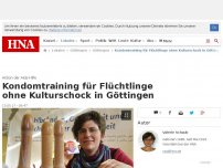 Bild zum Artikel: Kondomtraining für Flüchtlinge ohne Kulturschock in Göttingen
