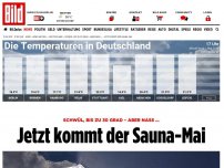 Bild zum Artikel: Schwül, bis zu 30 Grad - Jetzt kommt der Sauna-Mai