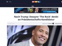 Bild zum Artikel: Nach Trump: Dwayne 'The Rock' denkt an Präsidentschafts-Kandidatur