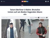 Bild zum Artikel: Tatort Berliner U-Bahn: Brutalos treten auf am Boden liegenden Mann ein