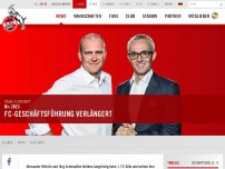 Bild zum Artikel: 1. FC Köln | FC-Geschäftsführung verlängert