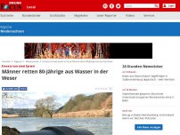Bild zum Artikel: Einsatz von zwei Syrern - Männer retten 80-Jährige aus Wasser in der Weser