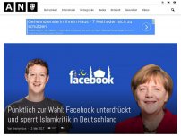 Bild zum Artikel: Pünktlich zur Wahl: Facebook unterdrückt und sperrt Islamkritik in Deutschland