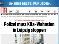 Bild zum Artikel: Eltern überrennen Tagesstätte - Polizei muss Kita- Wahnsinn in Leipzig stoppen