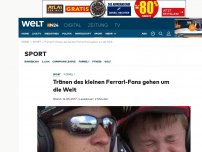 Bild zum Artikel: Formel 1: Tränen des kleinen Ferrari-Fans gehen um die Welt