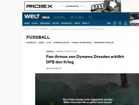 Bild zum Artikel: Randale im Army-Look: Fan-Armee von Dynamo Dresden erklärt DFB den Krieg