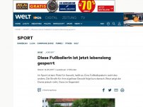 Bild zum Artikel: 'Verdient': Diese Fußballerin ist jetzt lebenslang gesperrt