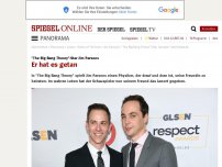 Bild zum Artikel: 'The Big Bang Theory'-Star Jim Parsons: Er hat es getan