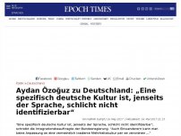 Bild zum Artikel: Aydan Özoğuz zu Deutschland: „Eine spezifisch deutsche Kultur ist, jenseits der Sprache, schlicht nicht identifizierbar“