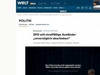 Bild zum Artikel: Regierungsprogramm: SPD will straffällige Ausländer 'unverzüglich abschieben'