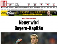 Bild zum Artikel: Nach Lahm-Abschied - Neuer wird Bayern-Kapitän