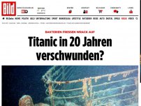 Bild zum Artikel: Bakterien fressen Wrack - Experten: Titanic in 20 Jahren verschwunden