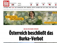 Bild zum Artikel: Bis zu 150 Euro Strafe - Österreich beschließt das Burka-Verbot