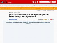 Bild zum Artikel: „Cocktail des Scheiterns“ - Justizministerin besorgt: In Gefängnissen sprechen immer weniger Häftlinge Deutsch