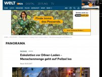 Bild zum Artikel: Leipzig: Eskalation vor Döner-Laden - Menschenmenge geht auf Polizei los