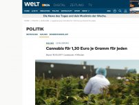 Bild zum Artikel: Legalisierung: Cannabis für 1,30 Euro je Gramm für jeden
