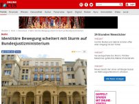 Bild zum Artikel: 50 Personen beteiligt - Identitäre Bewegung versucht, Bundesjustizministerium zu stürmen