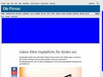 Bild zum Artikel: Italien führt Impfpflicht für Kinder ein