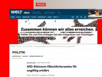 Bild zum Artikel: Wahlpanne in NRW: AfD-Stimmen fälschlicherweise für ungültig erklärt